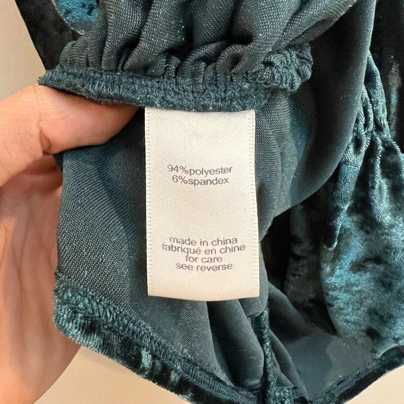 Ronny Kobo Yesenia Teal Green Velvet Cutout Mini Dress Women's Size Small NWT - Picture 11 of 12